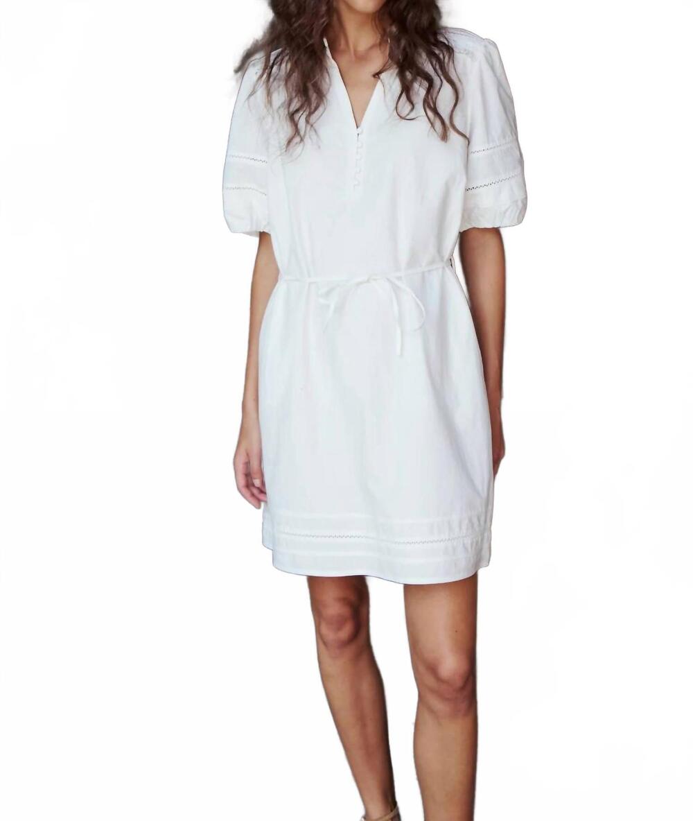 NEW MELISSA NEPTON gabriella dress in off white